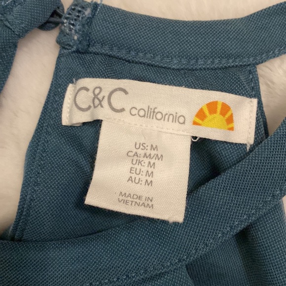 C&C California Teal A-Line Dress - Picture 2 of 5